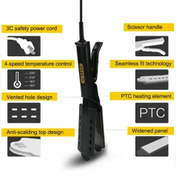 PIASTRA PER CAPELLI IONICO A VAPORE IN TORMALINA PROFESSIONALE SUPER LISCIANTE