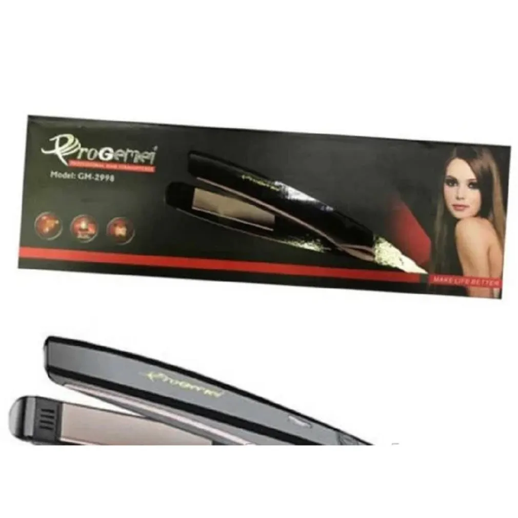 PIASTRA PER CAPELLI LISCI PROFESSIONALE RIVESTIMENTO CERAMICA TORMALINA GM-2998