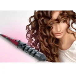 PIASTRA PER CAPELLI RICCI IN CERAMICA PETTINE ELETTRICO SPIRALE ARRICCIACAPELLI