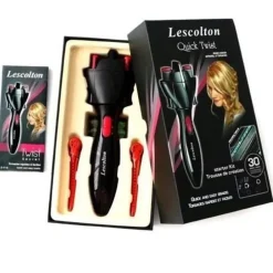PIASTRA SPAZZOLA ROTANTE ELETTRICA QUICK TWIST CAPELLI CREA TRECCE PERFETTE