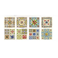 PIASTRELLA ORNAMENTALE CERAMICA 11X11 CM TERRA E SOLE 9 DECORI ASSORTITI 825637