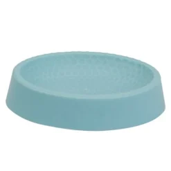 PIATTINO PER SAPONE AZZURRO LAVORATO PORTASAPONETTA MODERNO ACCESSORI BAGNO 79796