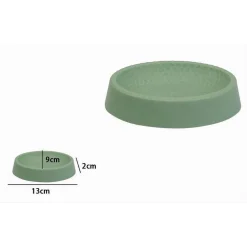 PIATTINO PER SAPONE DECORATO VERDE PORTASAPONETTA MODERNO ACCESSORIO BAGNO 79788