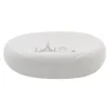 PIATTINO PER SAPONE DECORATO SCRITTA PARIS PORTA SAPONETTA ACCESSORI BAGNO 87037