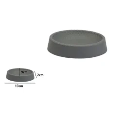 PIATTINO PER SAPONE DECORATO GRIGIO PORTASAPONETTA MODERNO ACCESSORI BAGNO 79800