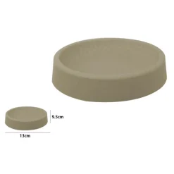 PIATTINO PER SAPONE DECORATO BEIGE PORTASAPONETTA MODERNO ACCESSORI DA BAGNO 79180