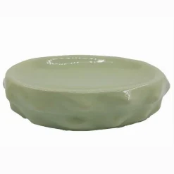 PIATTINO PER SAPONE PORTA SAPONETTA VERDE EFFETTO CACTUS ACCESSORIO BAGNO 79935