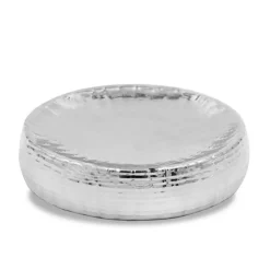 PIATTINO PORTA SAPONE ARGENTO PORTA SAPONETTA PER BAGNO ACCESSORI ARREDO 59924