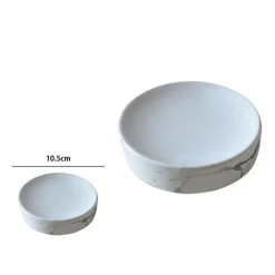 PIATTINO PORTA SAPONE SAPONETTA PER BAGNO ACCESSORI ARREDO EFFETTO MARMO 59890