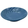 PIATTINO PORTA SAPONE SAPONETTA IN CERAMICA RIGATA SPIRALE BLU TONDO BAGNO 79956