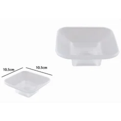 PIATTINO RICAMBIO PORTA SAPONE IN VETRO SATINATO QUADRATO BAGNO ACCESSORIO 87264