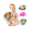 PIATTO 360° GIROSCOPIO CIOTOLA PLASTICA PRANZO CENA NEONATO A PROVA DI BAMBINO