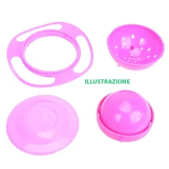 PIATTO 360° GIROSCOPIO CIOTOLA PLASTICA PRANZO CENA NEONATO A PROVA DI BAMBINO