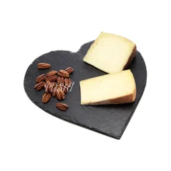 PIATTO IN PIETRA ARDESIA A FORMA DI CUORE 25x25CM PORTATA PER CIBI CALDI FREDDI