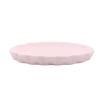 PIATTO PIATTINO PORTA SAPONE SAPONETTA ACCESSORI ARREDO BAGNO ROSA DECORATA 79948