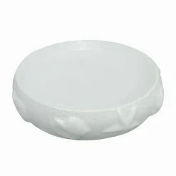 PIATTO PIATTINO PORTA SAPONE ARREDO PER BAGNO BIANCA DECORATA STILE MARINO 79283