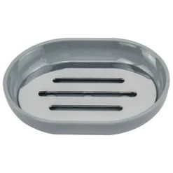 PIATTO PIATTINO PORTASAPONE SAPONETTA GRIGIO CHIARO ACCESSORI ARREDO BAGNO 69472