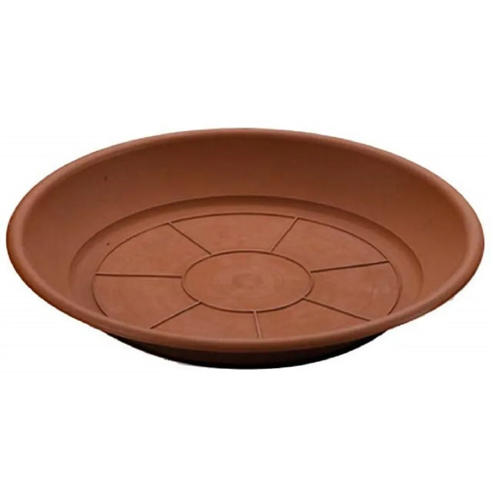 PIATTO SOTTOVASO TONDO PIATTI VASI FIORI PIANTE PER FIORIERA PLASTICA DIAM. 20CM