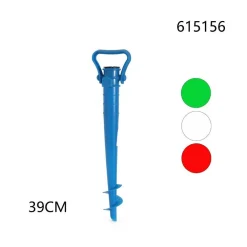 PICCHETTO 39CM A VITE TRIVELLA OMBRELLONE SPIAGGIA MARE SABBIA CAMPEGGIO 615156