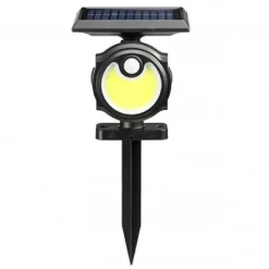 PICCHETTO GIARDINO ENERGIA SOLARE 56 COB LED LUCE FREDDA SENSORE MOVIMENTO B0391