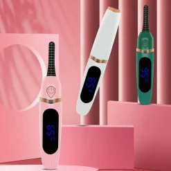 PIEGACIGLIA RISCALDATO FERRO PER CIGLIA RICARICABILE RIVOLUZIONA SGUARDO PORTATILE