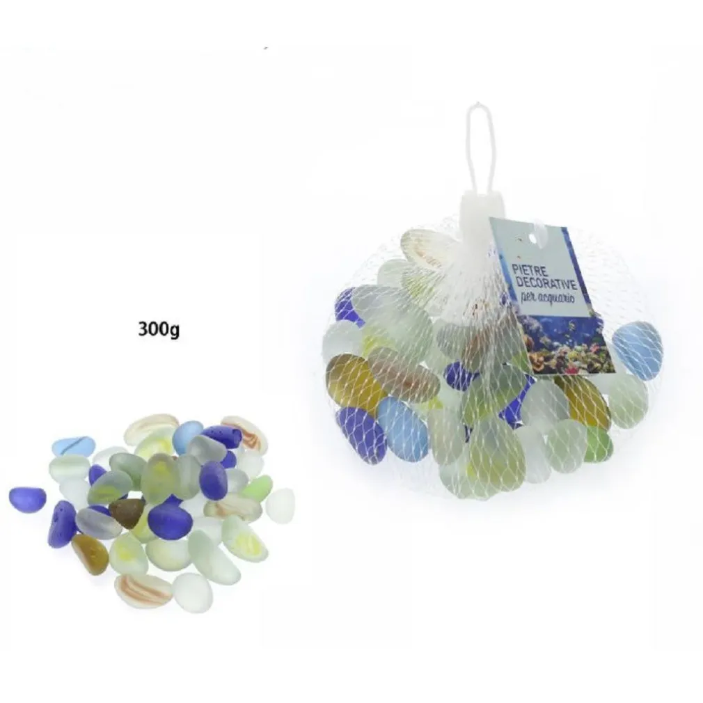 PIETRE CIOTTOLI DECORATIVI ACQUARIO COLORATE DECORAZIONE PIANTE GIARDINO 70278