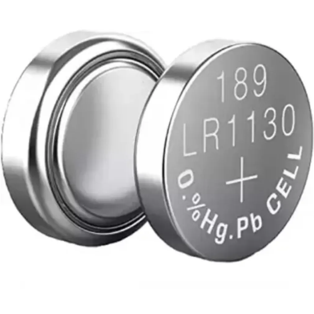 PILE ALKALINE LR1130/G10 1.5V BATTERIE BOTTONE 65MAH TELECOMANDI OROLOGI MAXTECH