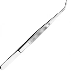 PINZA 392 16CM IN ACCIAIO PUNTA CURVA STRUMENTO DENTISTA ODONTOIATRIA ESTETISTA