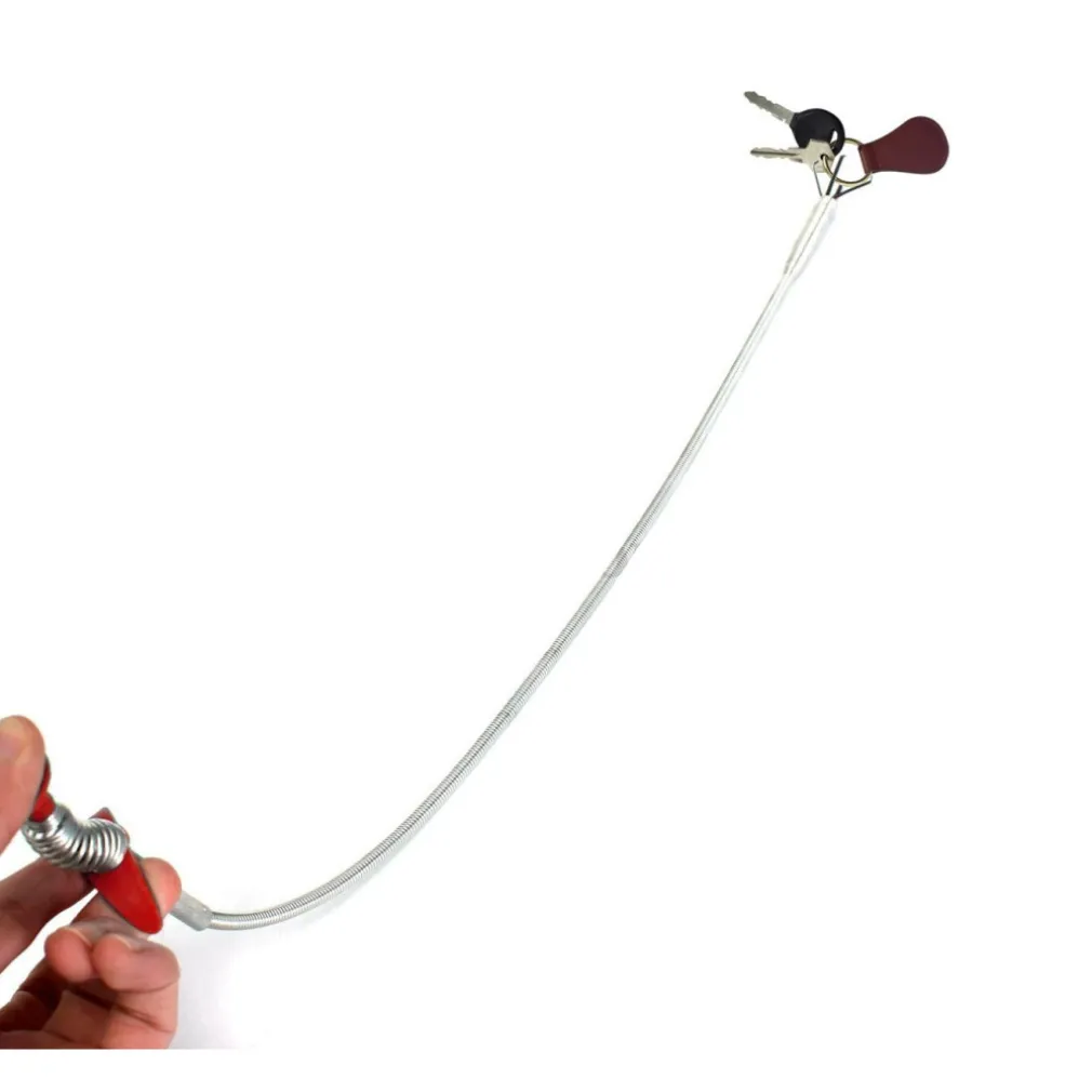 PINZA A 4 DENTI PRENDI TUTTO A MOLLA IN ACCIAIO FLESSIBILE 60CM PRENDITUTTO