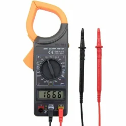 PINZA AMPEROMETRICA DIGITALE TESTER TENSIONE AC DC MILTIMETRO CON PUNTALI