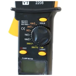 PINZA AMPEROMETRICA MULTIMETRO TEST TESTER DIGITALE CON PUNTALI YT-2208