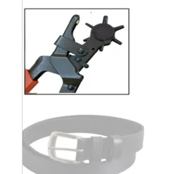 PINZA FUSTELLATRICE PER CINTURE BUCHI FORI CINTURA CUOIO PELLE TESTA GIREVOLE