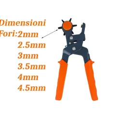 PINZA FUSTELLATRICE PER CINTURE BUCHI FORI CINTURA CUOIO PELLE TESTA GIREVOLE