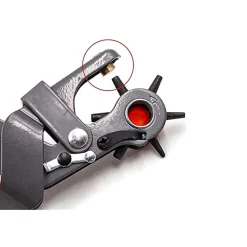 PINZA FUSTELLATRICE PER CINTURE BUCHI FORI CINTURA CUOIO PELLE TESTA GIREVOLE