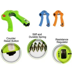 PINZA MANO HAND GRIP POTENZIAMENTO MUSCOLI AVAMBRACCIO REGOLABILE CON CONTATORE