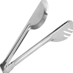 PINZA PER ARROSTO IN ACCIAIO 24CM CLIP MANIGLIA UTENSILI DA CUCINA PASTA INSALATA
