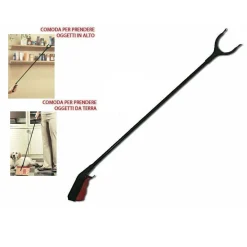 PINZA PRENDITUTTO MULTIUSO BRACCIO RACCOGLI CARTE RIFIUTI CASA GIARDINO 80CM 70611