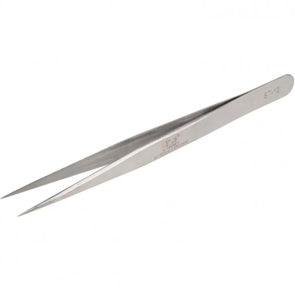 PINZETTA PUNTA FINE 135MM ACCIAIO INOX SOPRACCIGLIA CIGLIA PINZA PROFESSIONALE