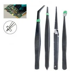 PINZETTE IN ACCIAIO PINZE INDUSTRIALI DI PRECISIONE MODELLISMO ELETTRONICA 7 PZ