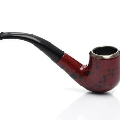 PIPA DA TABACCO IN LEGNO E PCV VINTAGE STILE RETRò PIPETTTA FUMO DA COLLEZIONE