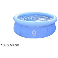 PISCINA AD ANELLO GONFIABILE PER FAMIGLIA 183X50CM FUORI TERRA ESTERNI CORTILE 017552