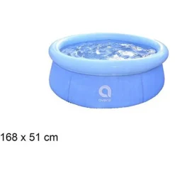 PISCINA ANELLO GONFIABILE PER FAMIGLIA 168X51CM FUORI TERRA ESTERNI CORTILE 016179