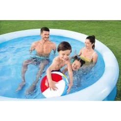 PISCINA FAST SET TONDA FUORI TERRA CON ANELLO GONFIABILE 3200LT 305X66 CM 57456