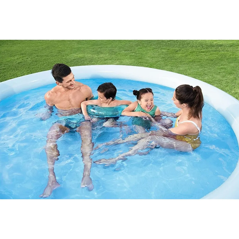 PISCINA FAST SET TONDA FUORI TERRA CON ANELLO GONFIABILE 3200LT 305X66 CM 57456