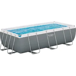 PISCINA FUORI TERRA POWER STEEL FRAME RETTANGOLARE 404 X 201 X 100CM POMPA 56441