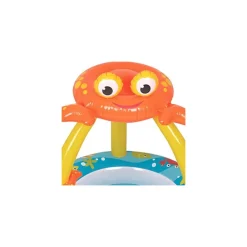 PISCINA GONFIABILE CON PARASOLE 100X95CM FORMA GRANCHIO PER BAMBINI DA GIARDINO