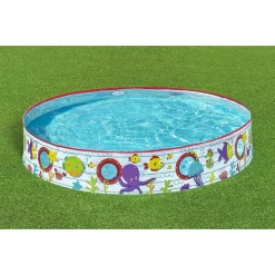PISCINA PISCINETTA RIGIDA PER BAMBINI FANTASIA MARINA 2 ANNI+ 152 X 25 CM 55029