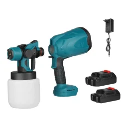 PISTOLA A SPRUZZO ELETTRICA A BATTERIA VERNICE 800 ML A DOPPIA BATTERIA 18 V