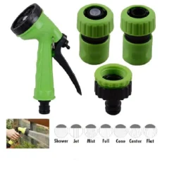 PISTOLA A SPRUZZO MULTIGETTO IRRIGATORE A 5 GETTI 3 RACCORDI PER GIARDINO 90017