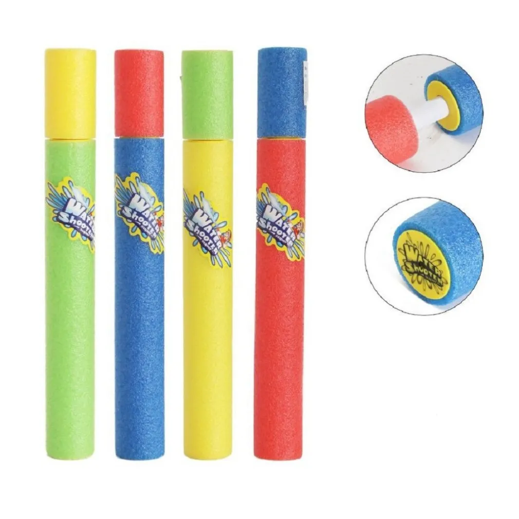 PISTOLA AD ACQUA 25X3CM TUBO SPARATUTTO IN SCHIUMA GIOCO ESTIVO SPIAGGIA 605471